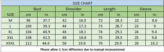 Slim Drip Casual Hoodie Size Chart