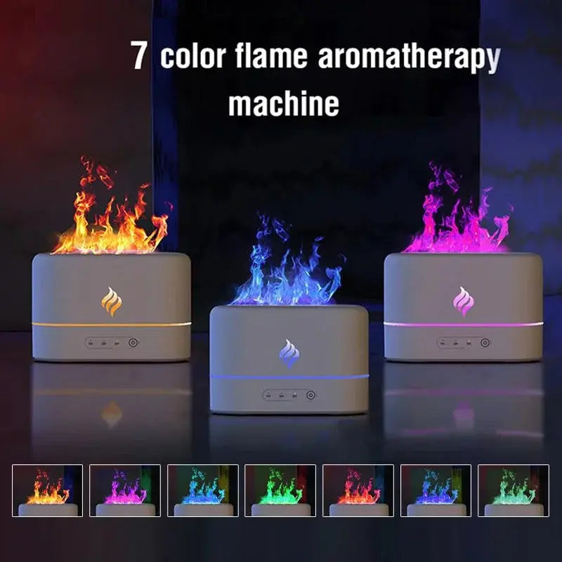 Portable 7-Colour Flame Air Humidifier