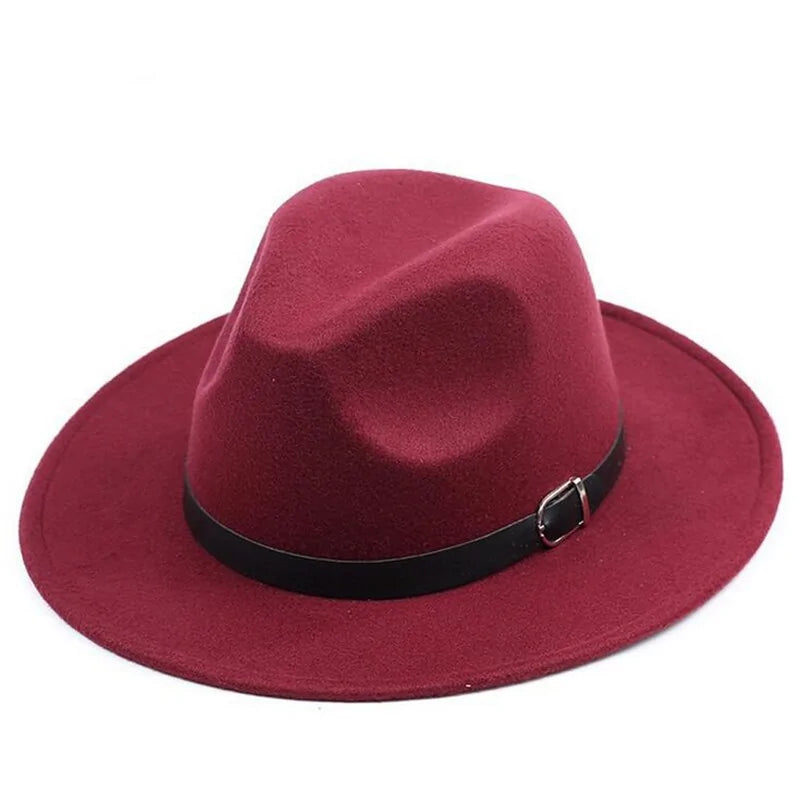 Women's Wide Brim Fedora Hat