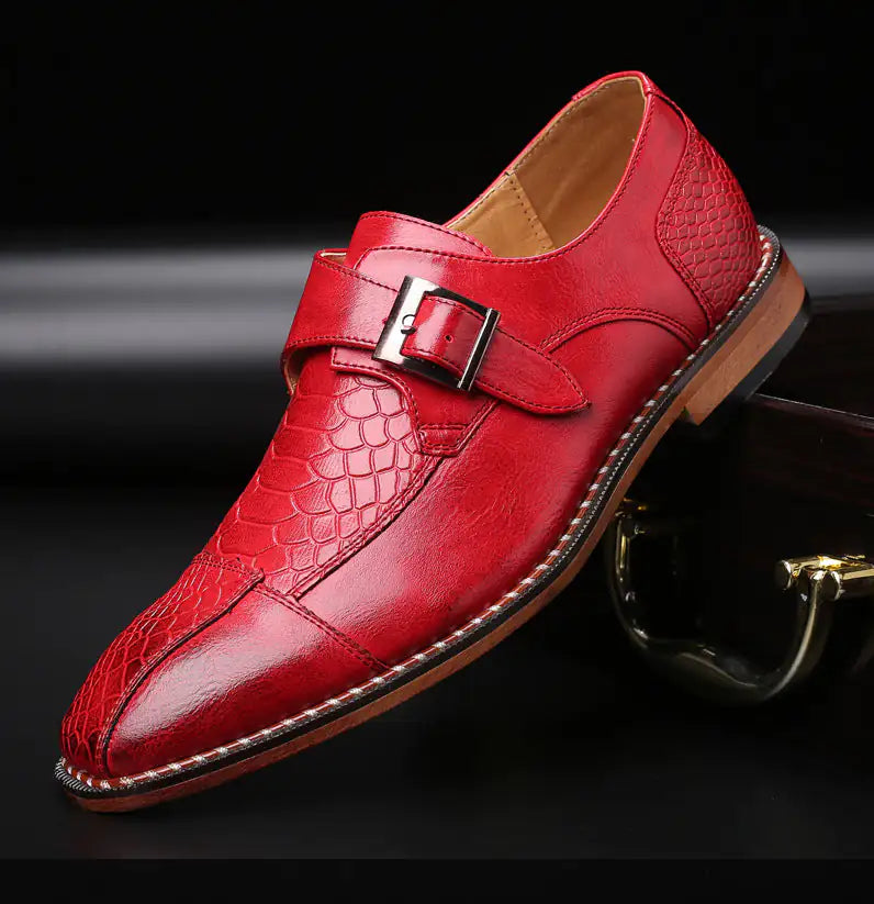 Classic Monkstrap Leather Shoes for Men
