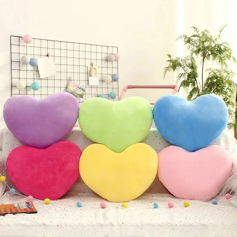 Home Decor Plush Heart-Shaped Pillow
