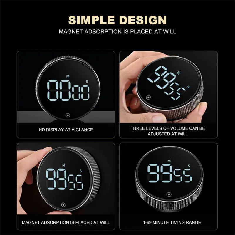 LED Digital Kitchen Clock Timer