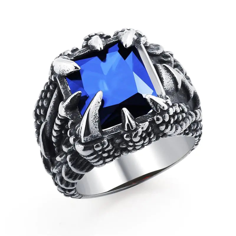 Men's Stainless Steel Stone Ring