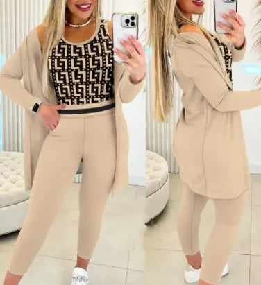 Women's Printed Casual Suit Set