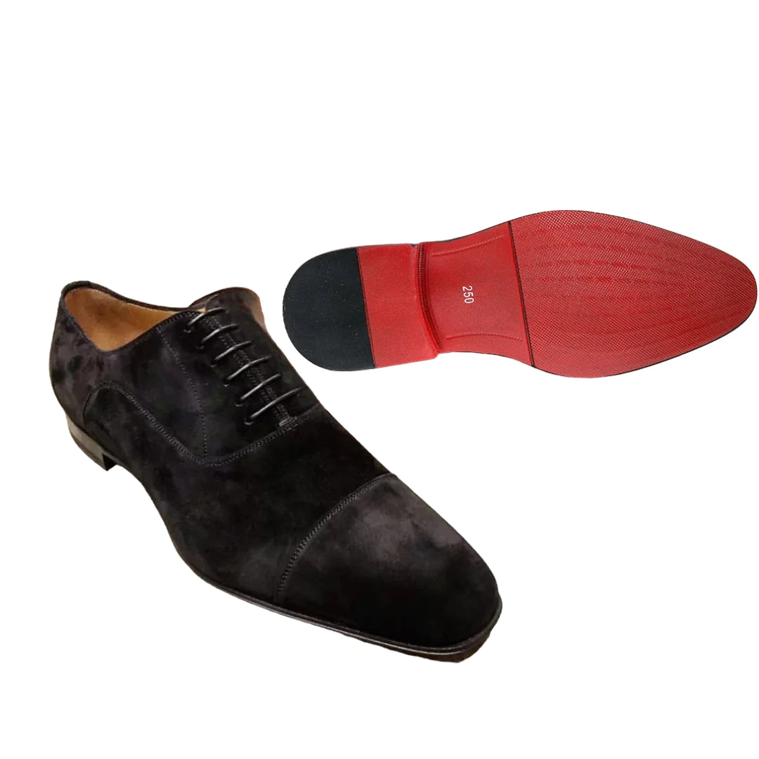 Red Bottom Classic Suede Oxford Shoes