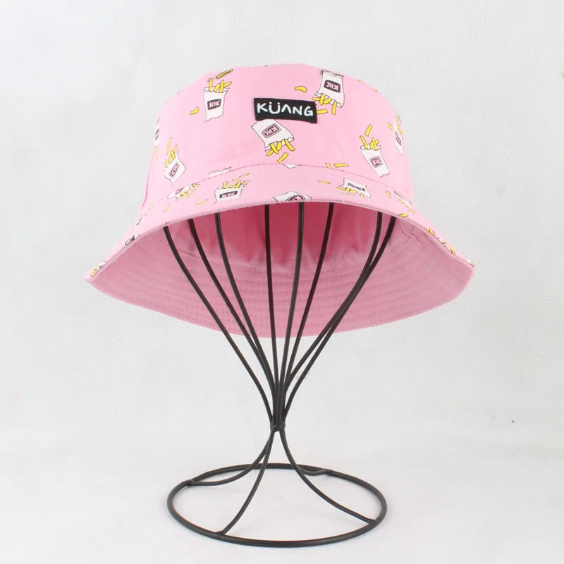 Panama Banana Print Bucket Hat