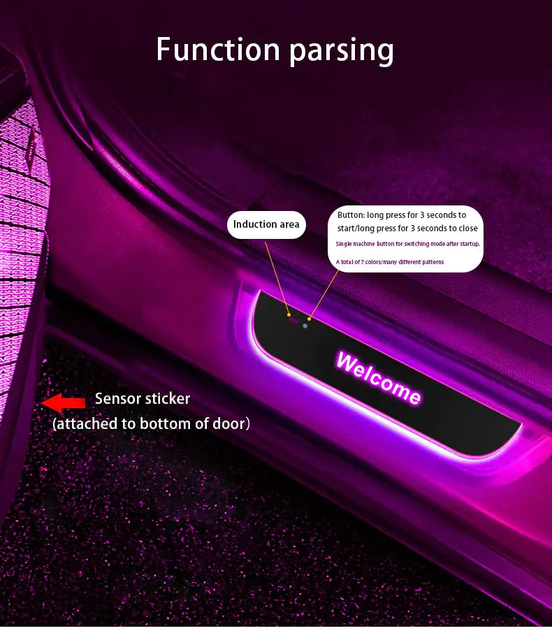 Wireless Car Interior Ambient Welcome Light