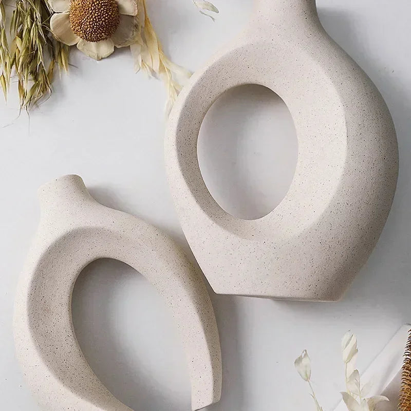Nordic Ceramic Interlock Plant Vase