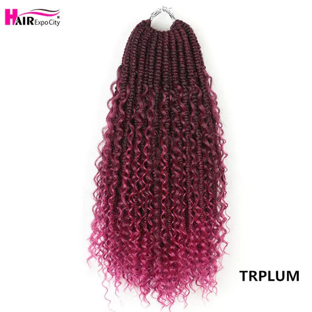 Braid Hair Extension close-up of braids