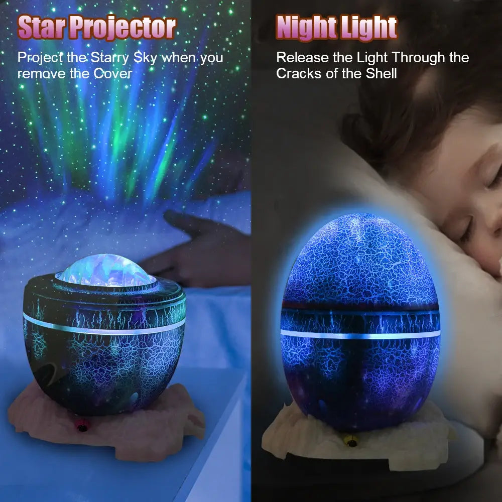 Dinosaur Egg Starry Sky Light Bluetooth Speaker