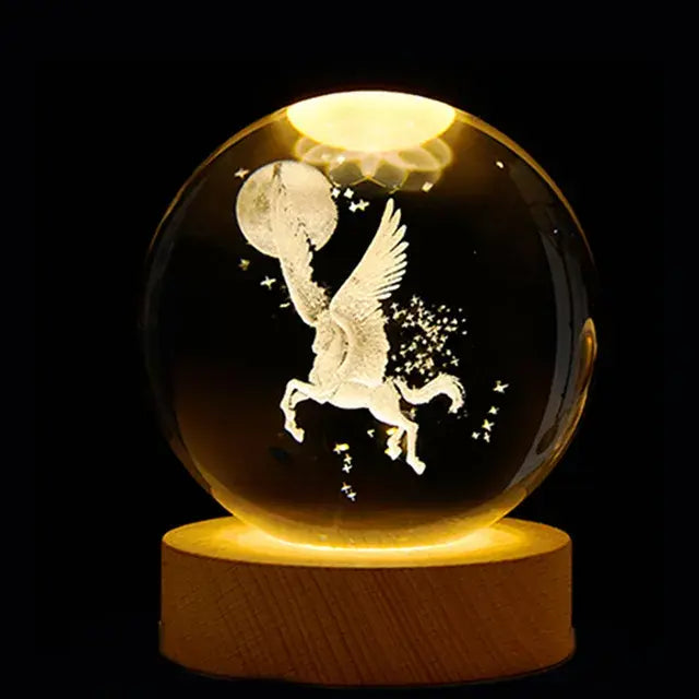 Starry Night Light Crystal Ball