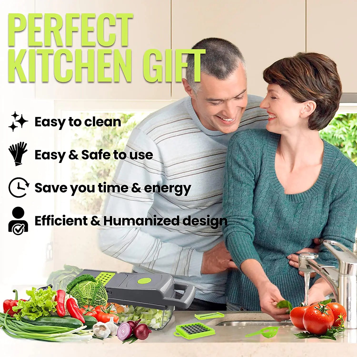 Multifunctional Vegetable Dicer Grater Slicer Chopper