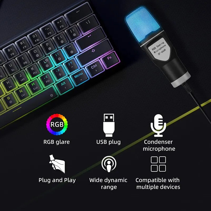 RGB Esports Game Computer Microphone