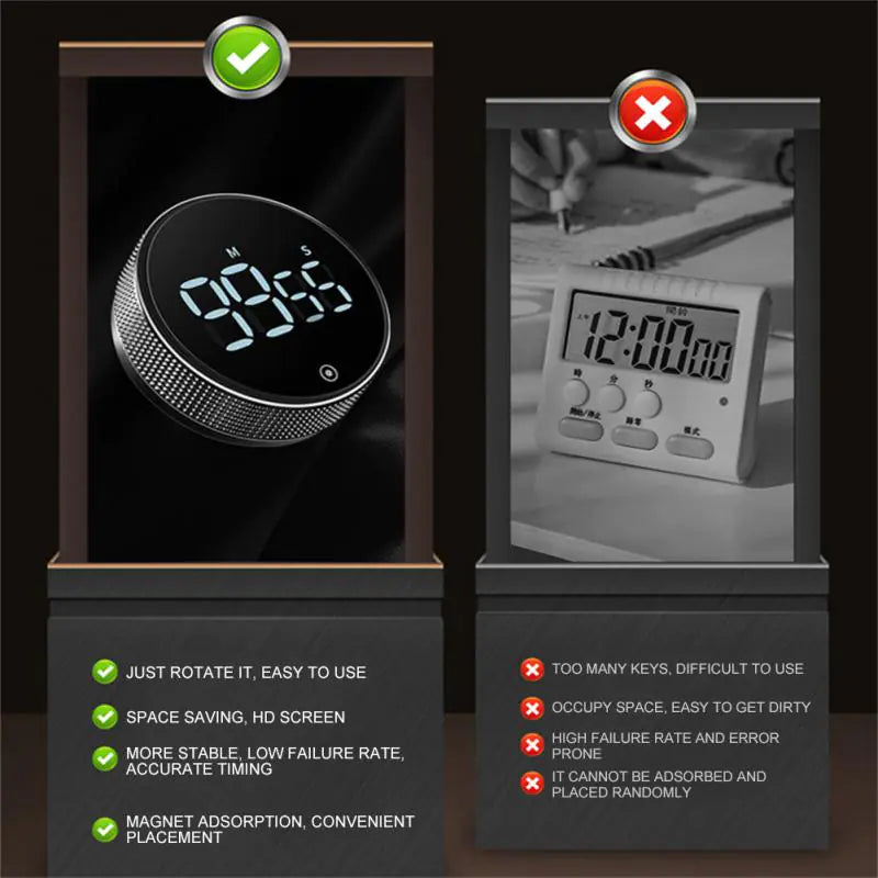 LED Digital Kitchen Clock Timer