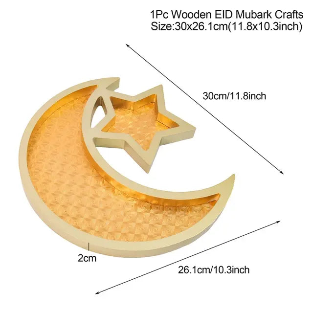 EID Mubarak Ramadan Wooden Tray Gift