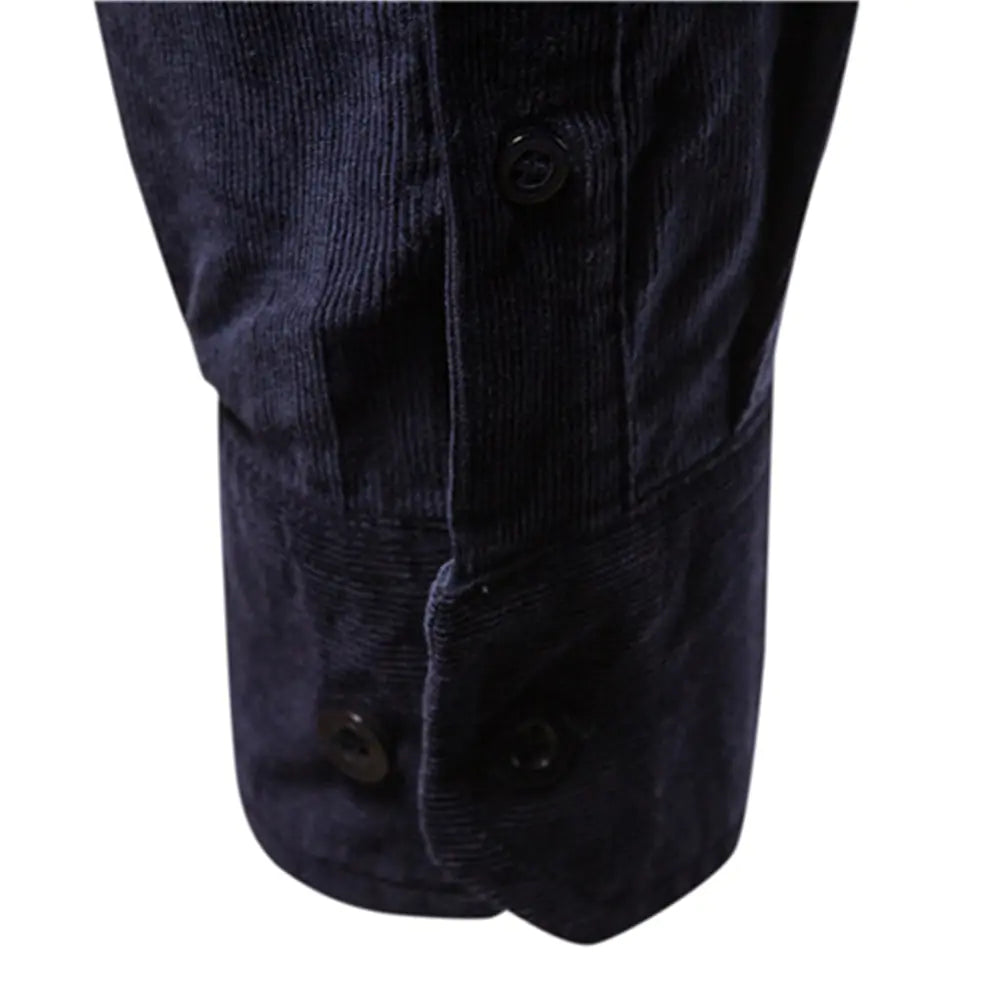 Men's Stylish Corduroy Shirt for Office Wear