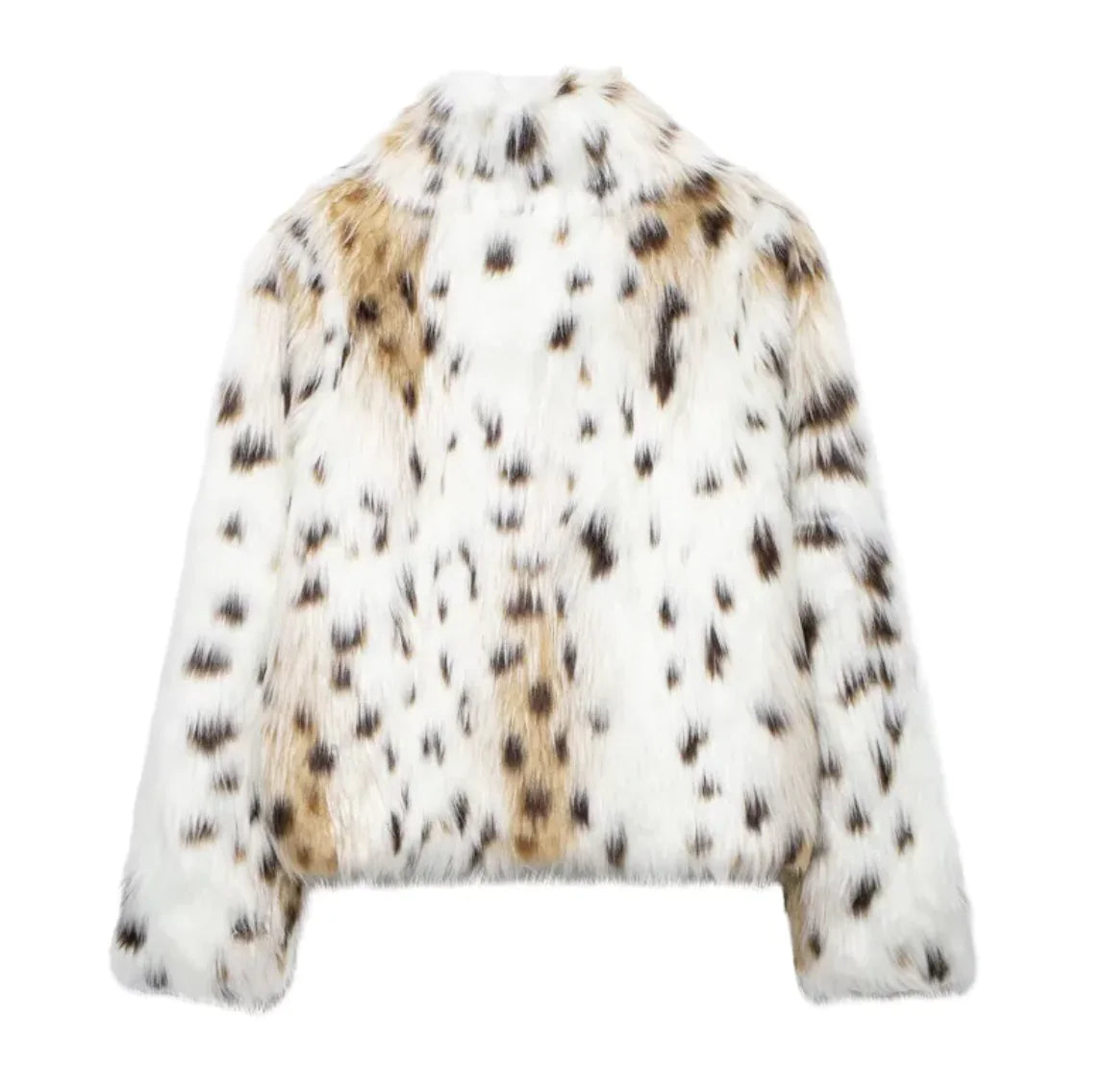 Oversized animal print jacket