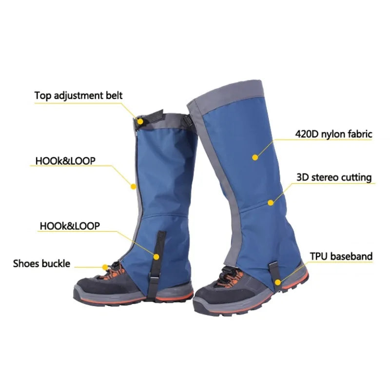Outdoor Adventure Gaiters with Impact Protection