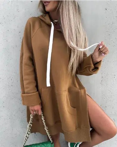 Chic and Cozy Women's Short Hoodie Jacket