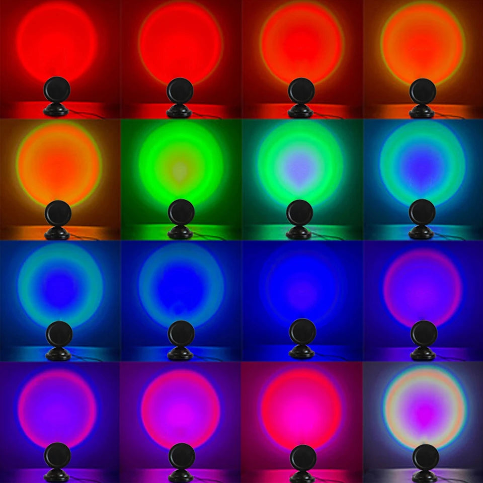 Color-Changing Bedroom Sunset Lamp