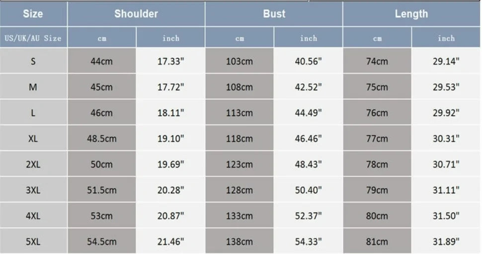 Molokai Casual Dress Shirt Size Chart