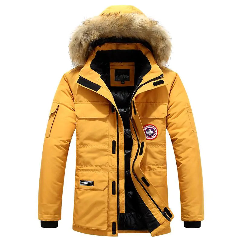 Plus Size Insulated Winter Jacket for Men