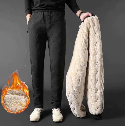 Winter-Ready Lambswool Sweatpants