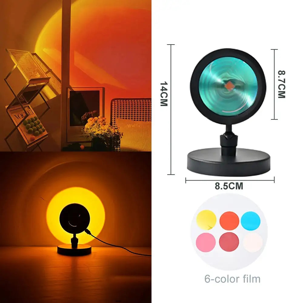 Sunset Projection LED Room Lamp