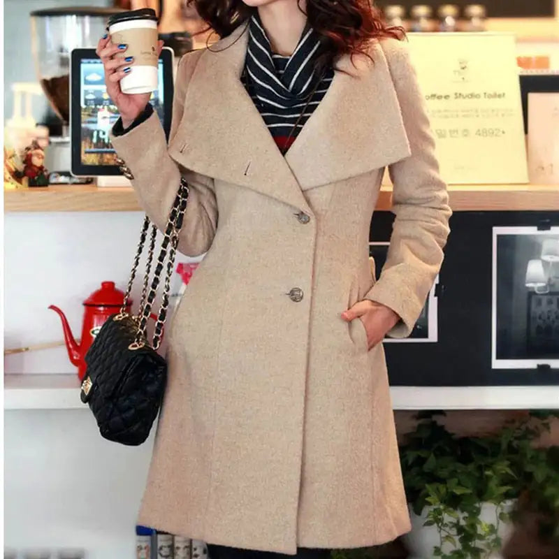 Women's Winter Cashmere Long Coat