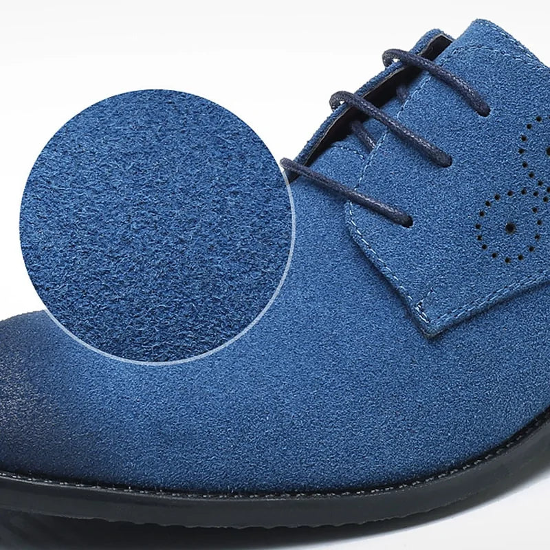 Pointed Nose Swede Leather Shoes