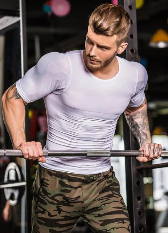 Men's Compression Bodybuilding Bodysuit