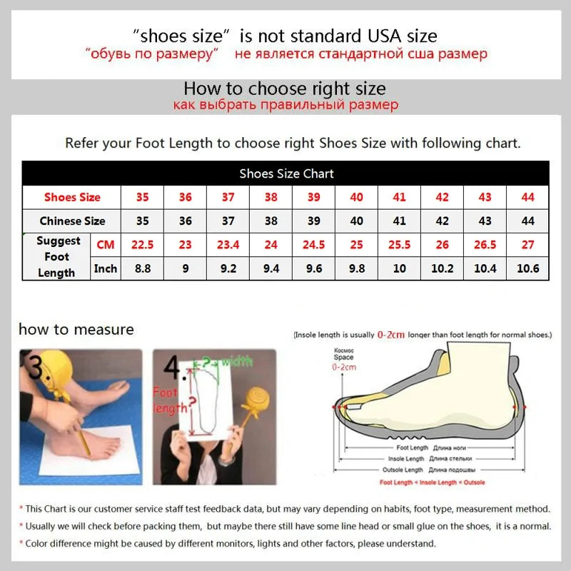 Running Men's Sneakers Trainers Chart