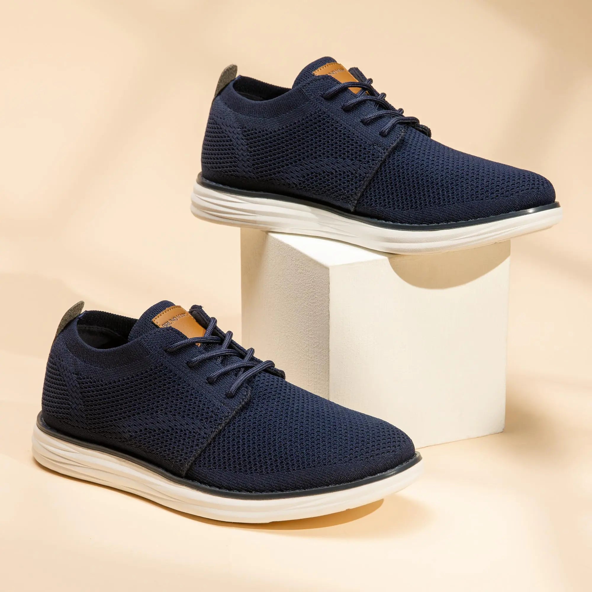 Bruno Marc Men's KnitFlex Breeze Mesh Sneakers