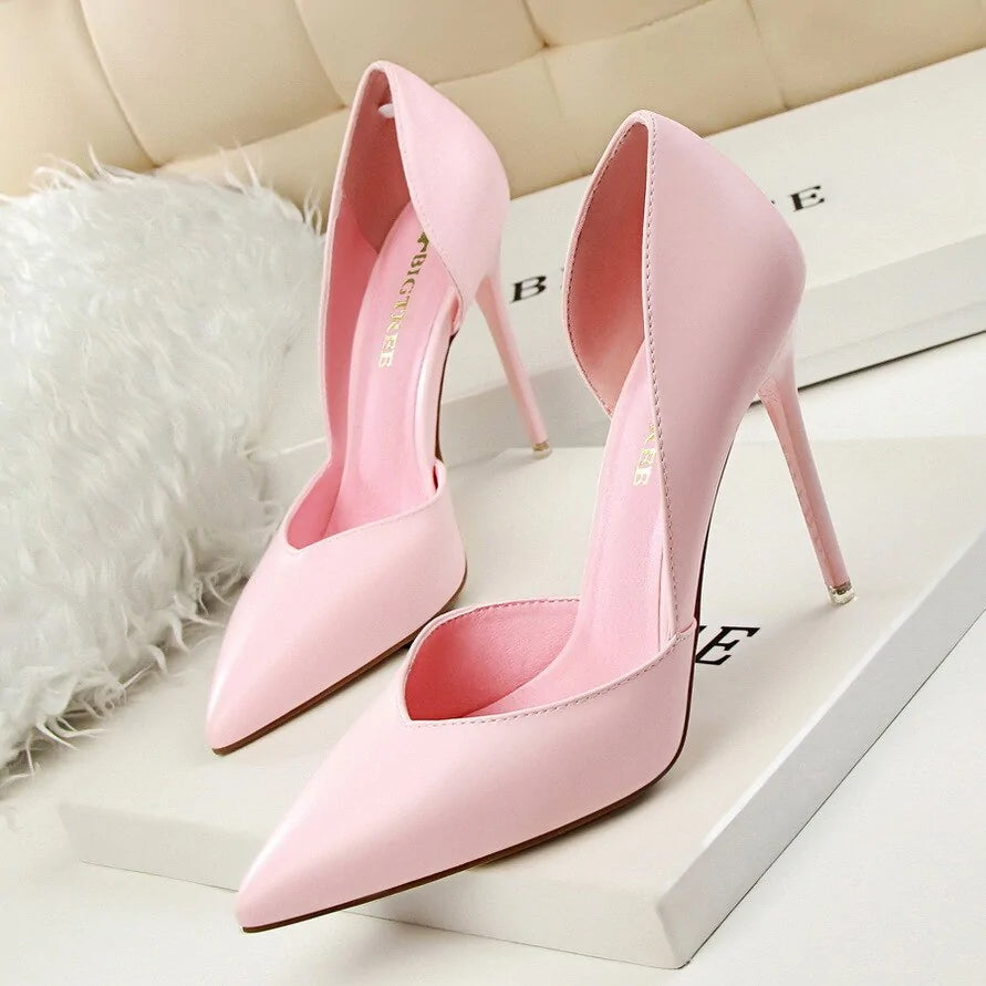 Pointed Shallow Mouth Wedding Shoes
