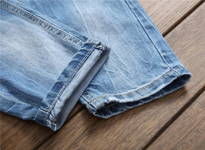 Santa Monica Ripped Washed Denim Jeans