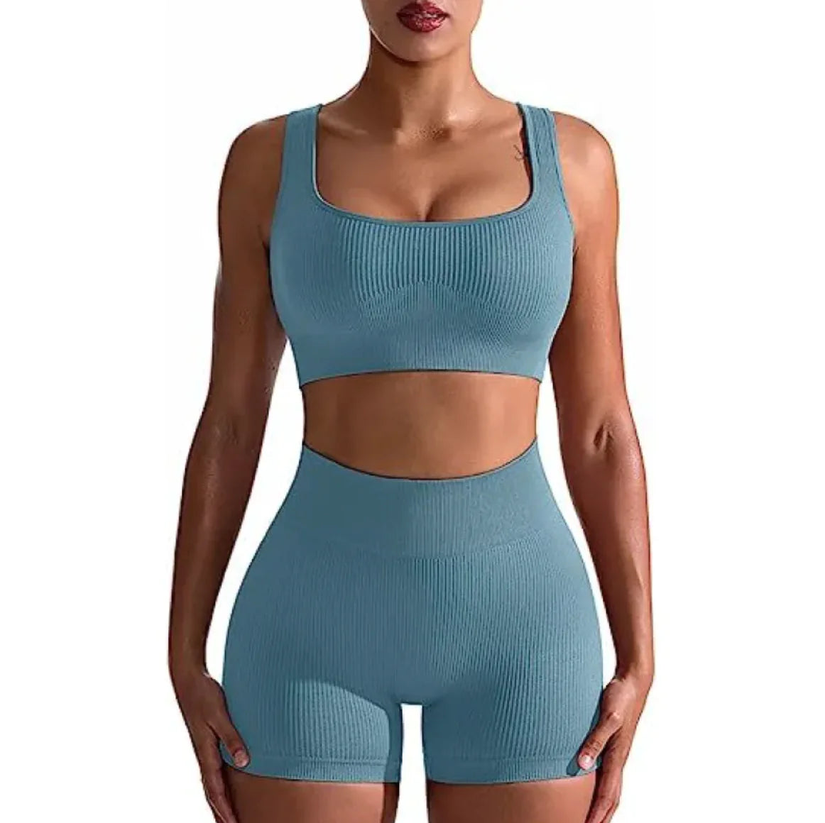 Ribbed seamless shorts