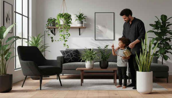 indoor houseplants living room