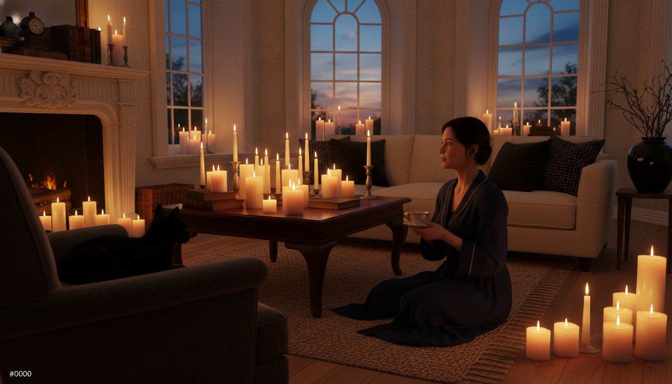 luxury candle ambiance