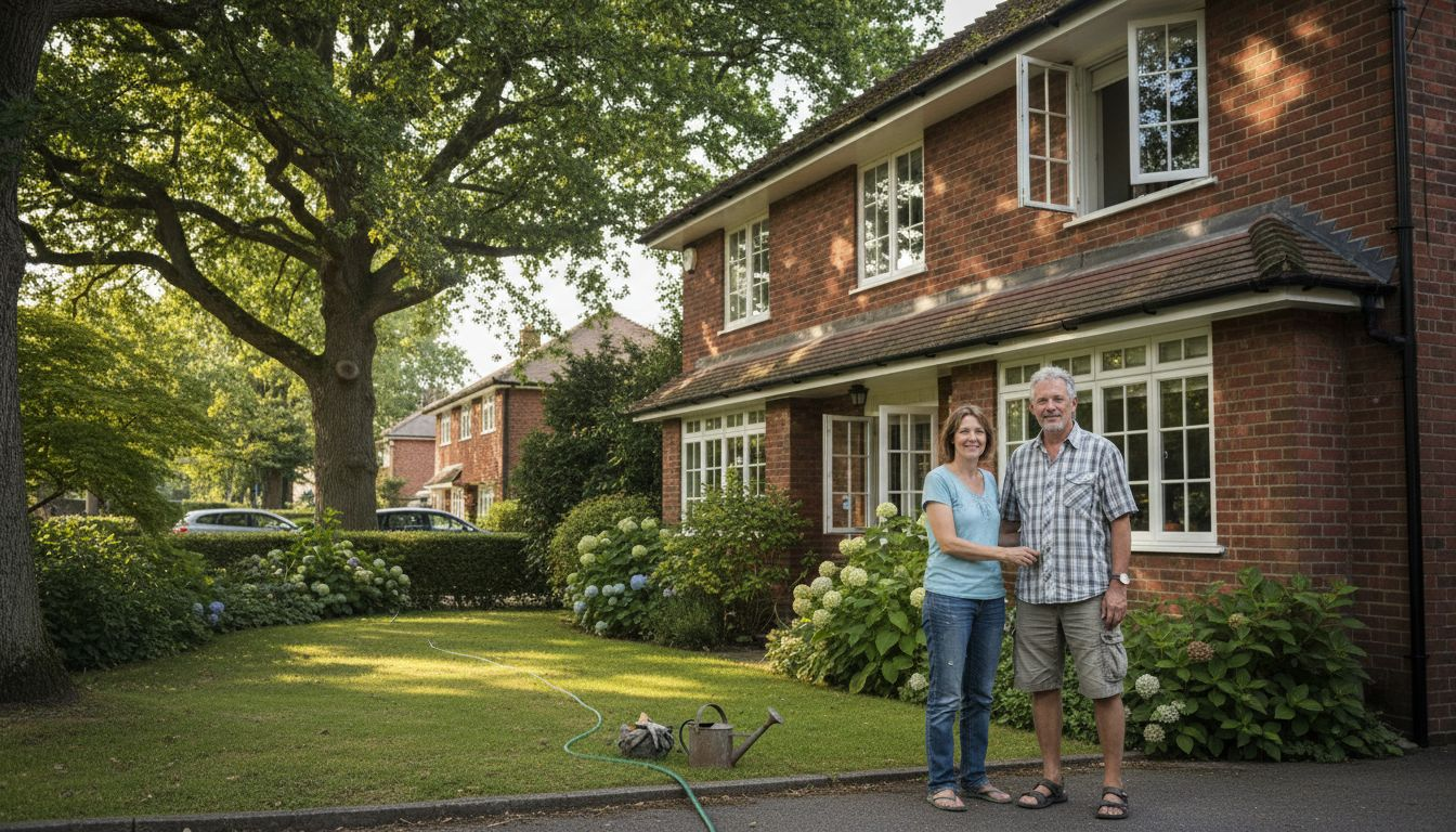 Couple airing out eco-friendly home