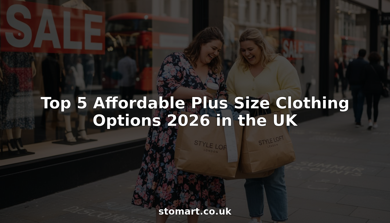 Plus size women with shopping bags outside UK store