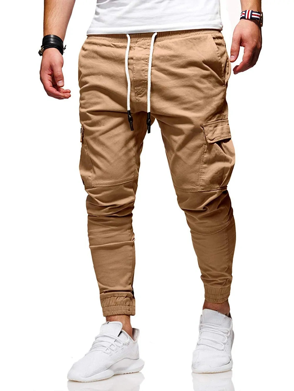 "Cargo Jogger Pants with Multi-Pockets"