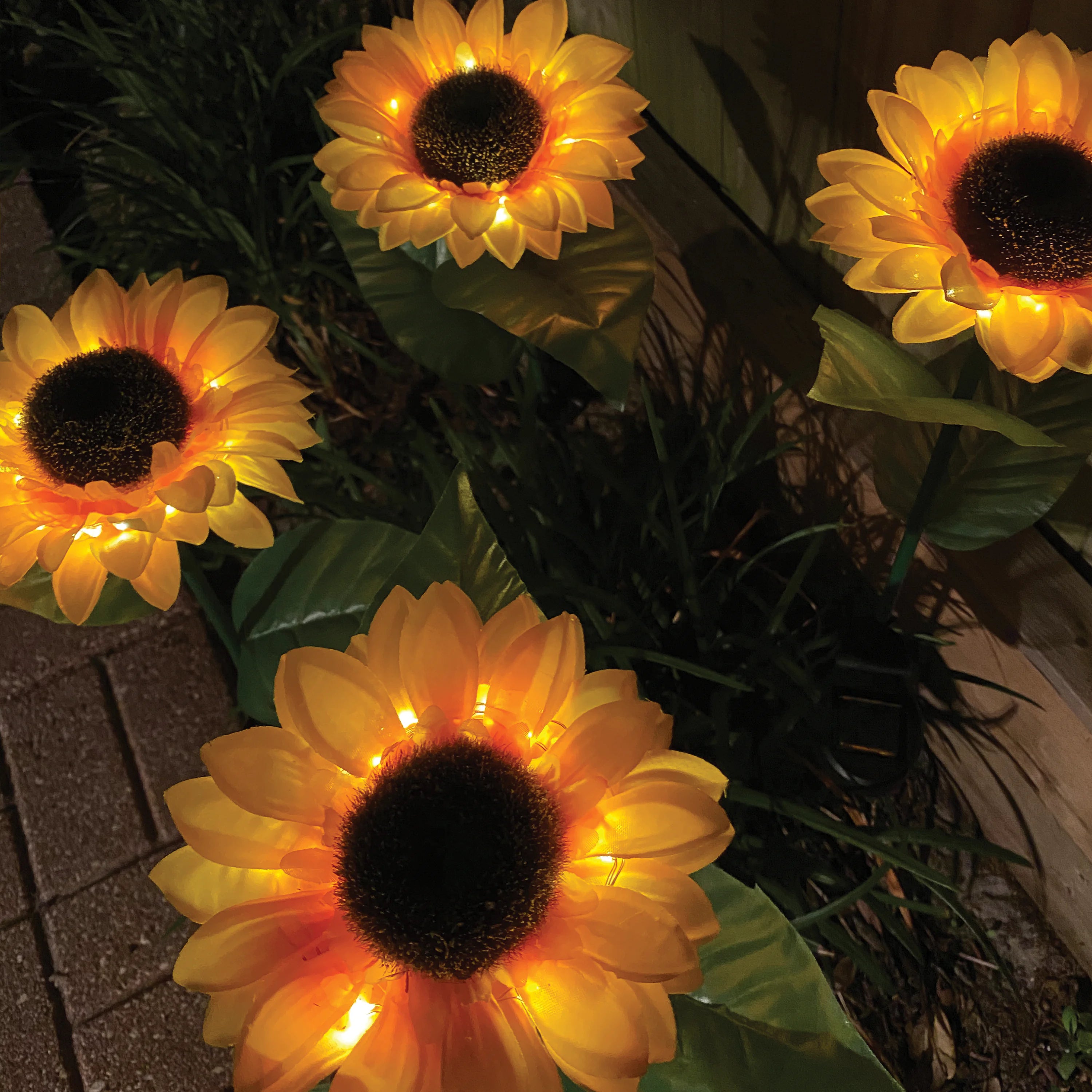 Illuminating Solar Sunflowers Set