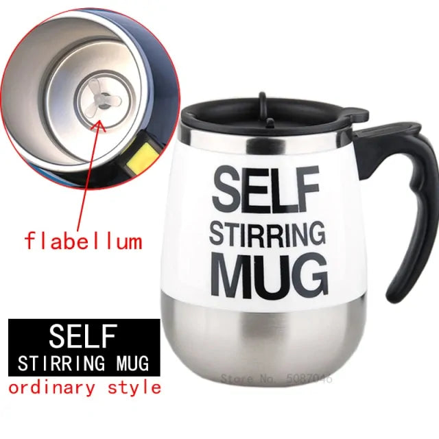 STOMART.CO.UK Automatic Self Stirring Magnetic Mug Kitchen Magnetic Mug Free Text