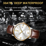 Leather Men's Quartz Luxury Watch