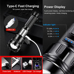 Powerful Rechargeable LED Flashlight