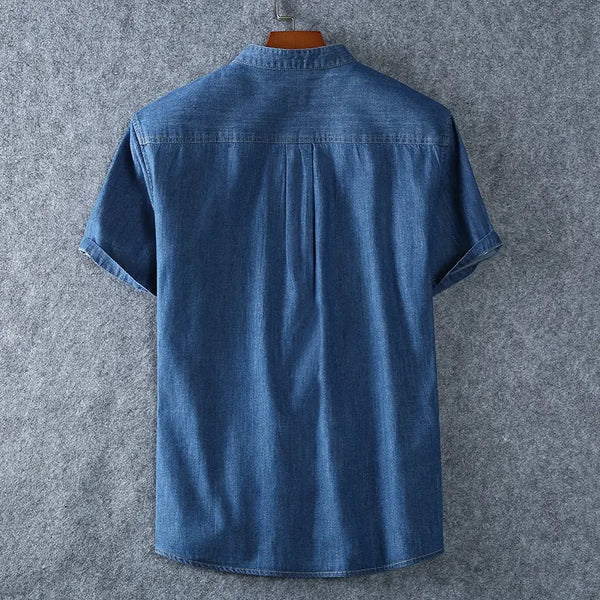 Men's Plus Size Fashion Denim Shirt