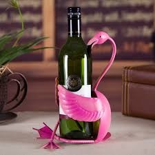 Pink bird Wine Sculpture