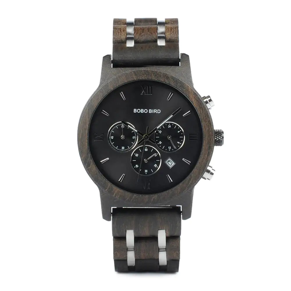 Elegant Wooden Watch in green