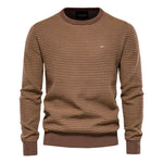 Trendy Spliced Cotton Jumper for Men