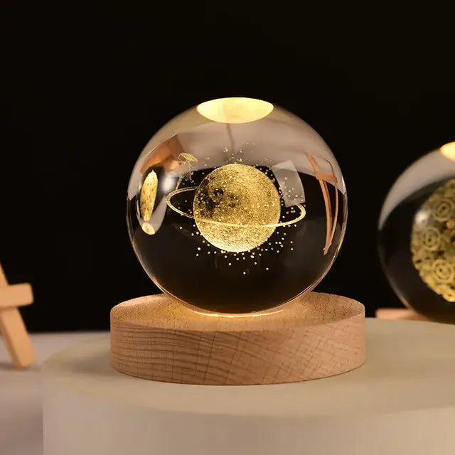 Decorative 3D crystal ball with stand